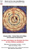 Ciclo de Conferencias de Estudios Hebreos y Judíos: «La obra astrológica de Abraham ibn Ezra en dos códices castellanos»