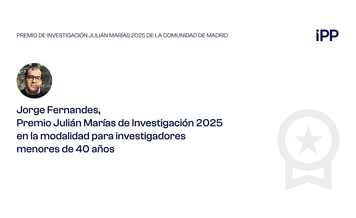 Jorge Fernandes, Premio Julián Marías de Investigación 2025 Jorge Fernandes, Premio Julián Marías de Investigación 2025