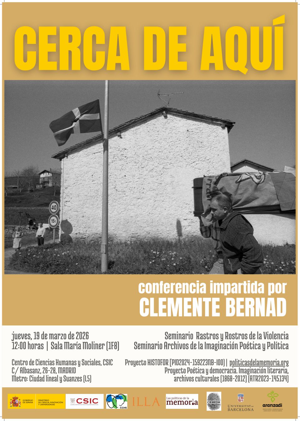 Seminario Rastros y Rostros de la Violencia. Seminarios Archivos de Imaginación Poética y Política: "Cerca de aquí"