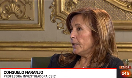 Consuelo Naranjo durante su participación en el programa Consuelo Naranjo durante su participación en el programa