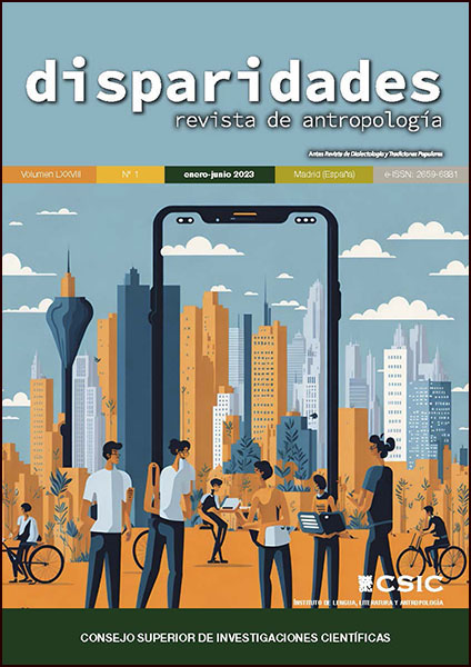 Disparidades. Revista de Antropología" publica el Vol 78, Nº 1 de 2023