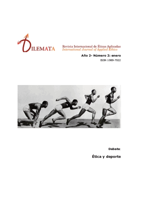 Se publica el número 2 de DILEMATA, Revista Internacional de Éticas Aplicadas Portada de la revista