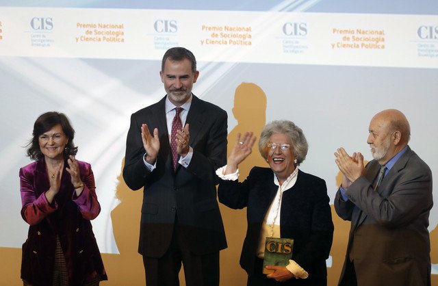 M.ª Ángeles Durán (IEGD) recibe el Premio Nacional de Sociología y Ciencia Política del CIS de 2018