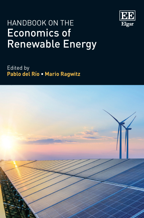 Novedad editorial: "Handbook on the Economics of Renewable Energy", de Pablo del Río (IPP) y Mario Ragwitz (eds.)