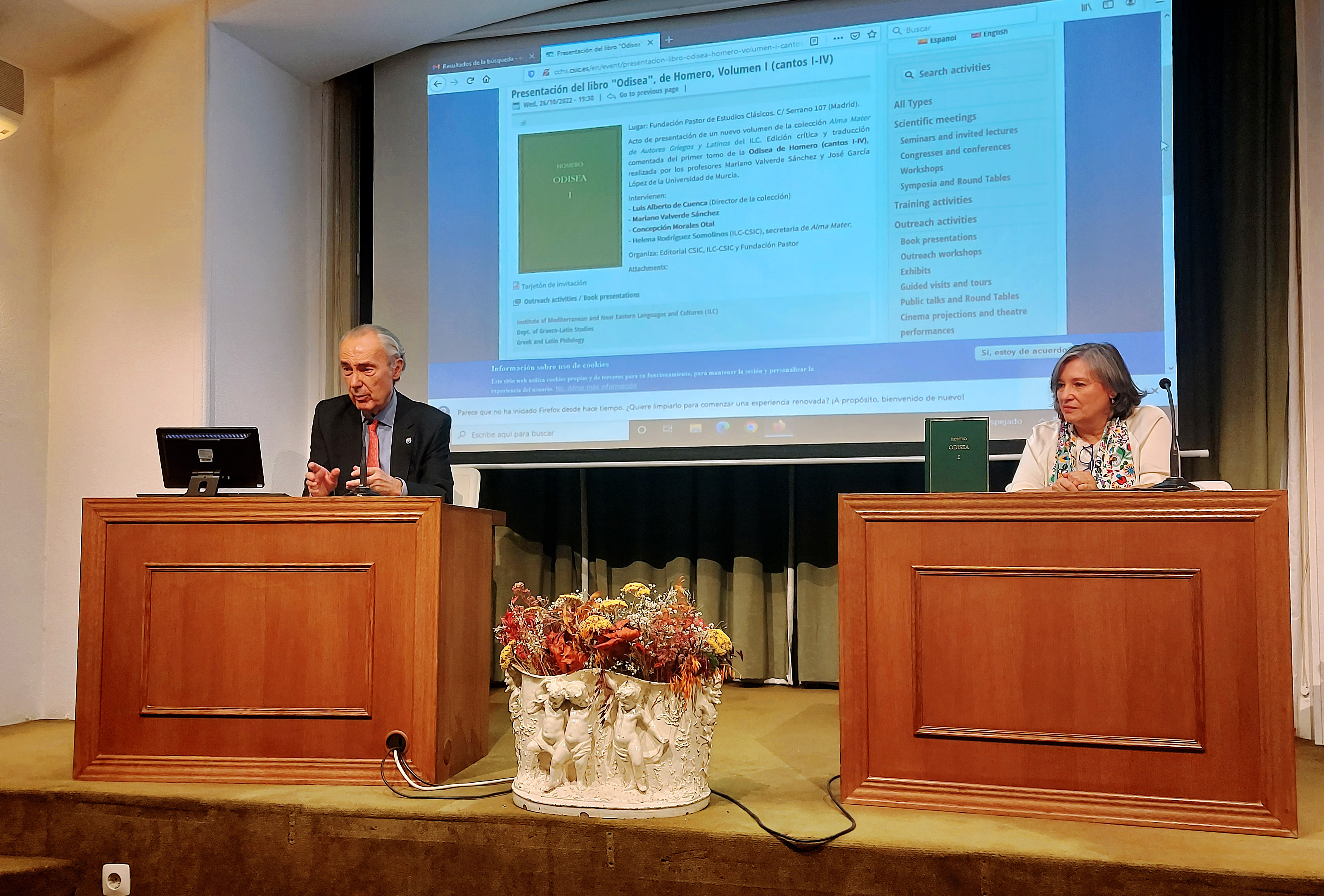 La Fundación Pastor presenta una nueva edición crítica de la 'Odisea' de Homero de la colección Alma Mater (ILC-CSIC) La Fundación Pastor presenta una nueva edición crítica de la 'Odisea' de Homero de la colección Alma Mater (ILC-CSIC)