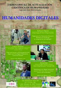 I Seminario ILC de Actualización Científica en Humanidades: Humanidades Digitales