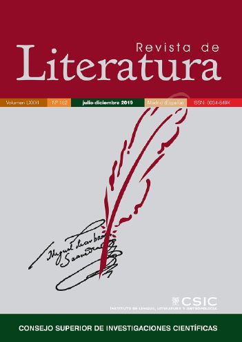 La "Revista de Literatura" editada por el ILLA-CSIC y dedicada especialmente a la literatura española, publica el Vol. 85, nº 170 de 2023 La "Revista de Literatura" editada por el ILLA-CSIC y dedicada especialmente a la literatura española, publica el Vol. 85, nº 170 de 2023