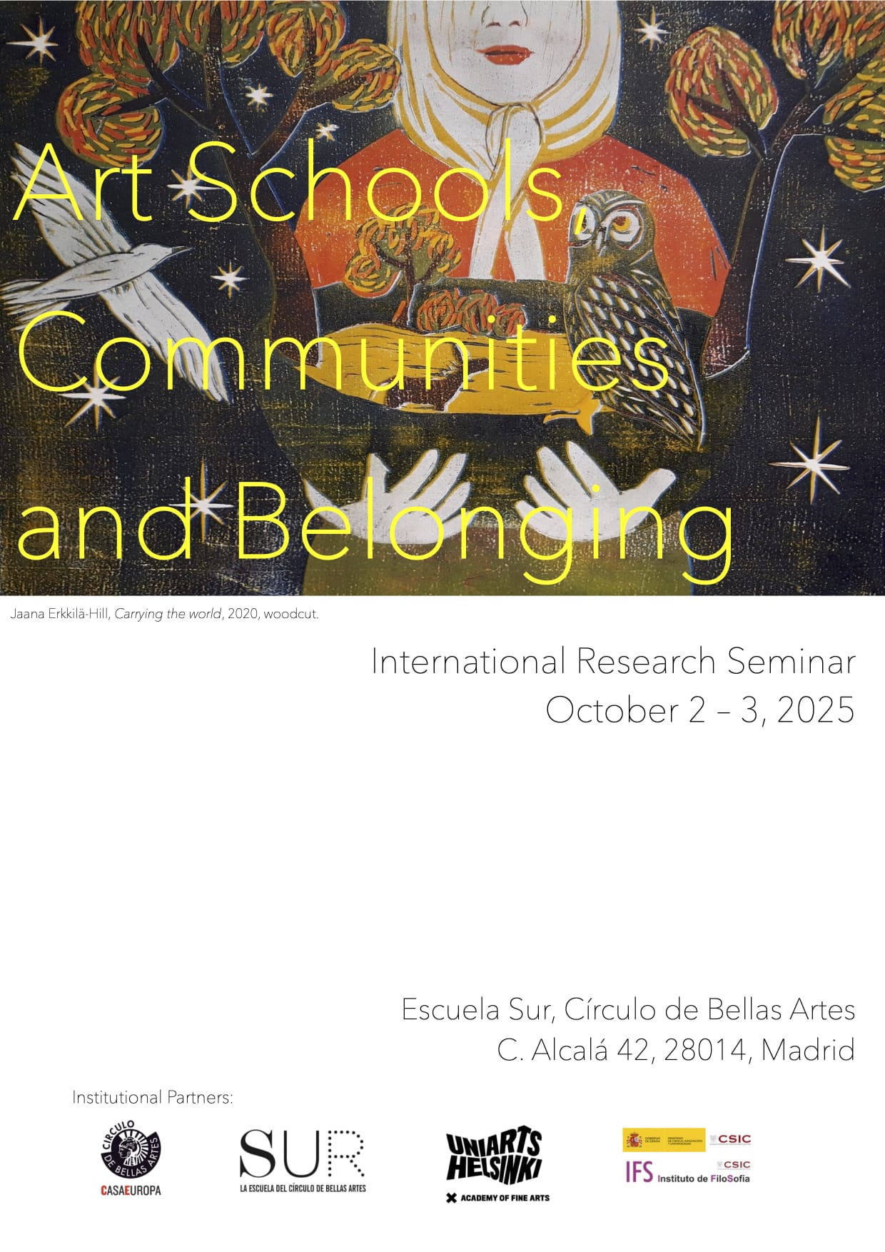 Seminario de Investigación "Art Schools, Communities and Belonging"