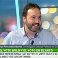 Entrevista a José Fernández Albertos (IPP) en La Sexta donde explica qué es un voto en blanco
