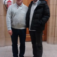 Francisco Ferrándiz junto al recién doctorado Sebastián Monsalve