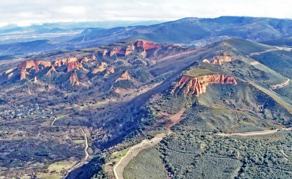 Panorámica general de Las Médulas previa a los incendios. / IH-CSIC