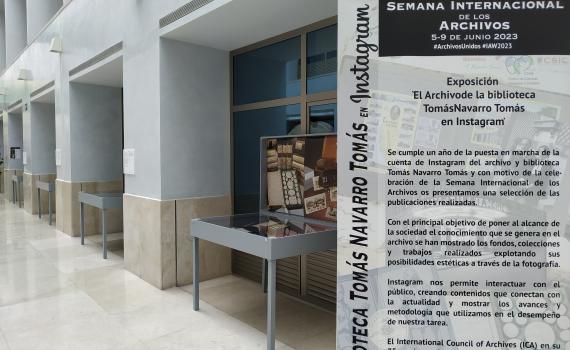 Exposición "El Archivo de la biblioteca Tomás Navarro Tomás en Instagram"