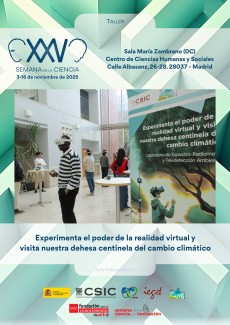 XXV Semana de la Ciencia 2025: "Experimenta el poder de la realidad virtual y visita nuestra dehesa centinela del cambio climático" XXV Semana de la Ciencia 2025: "Experimenta el poder de la realidad virtual y visita nuestra dehesa centinela del cambio climático"