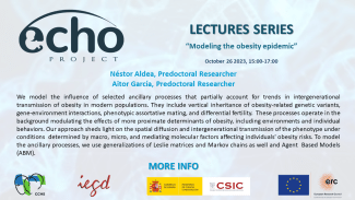 Ciclo de Seminarios ERC-Advanced ECHO: "Modeling the obesity epidemic"
