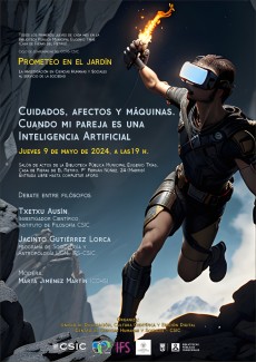 Prometeo en el Jardín: "Cuidados, afectos y máquinas. Cuando mi pareja es una Inteligencia Artificial" Prometeo en el Jardín: "Cuidados, afectos y máquinas. Cuando mi pareja es una Inteligencia Artificial"