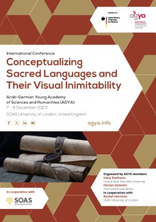 Congreso: "Conceptualizing Sacred Languages and Their Visual Inimitability" Congreso: "Conceptualizing Sacred Languages and Their Visual Inimitability"
