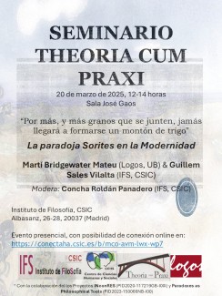 Seminario Theoria cum Praxi: "Por más y más granos que se junten, jamás llegará a formarse un montón de trigo" Seminario Theoria cum Praxi: "Por más y más granos que se junten, jamás llegará a formarse un montón de trigo"