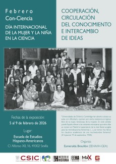Exposición "Febrero Con-Ciencia: Día Internacional de la Mujer y la Niña en la Ciencia: Cooperación, circulación del conocimiento e intercambio de ideas"