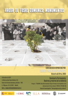 Seminario permanente Rastros y rostros de la violencia: "Hacer de fosas comunes, monumentos" Seminario permanente Rastros y rostros de la violencia: "Hacer de fosas comunes, monumentos"