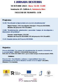 I Jornada DESTERRA I Jornada DESTERRA