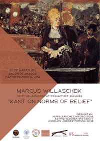 Seminario "Kant on Norms of Belief" Cartel del seminario