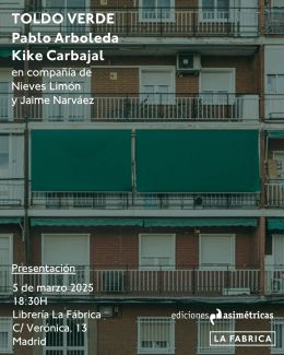 Presentación del libro "Toldo verde", de Pablo Arboleda (ILLA) y Kike Carbajal, en compañía de Nieves Limón y Jaime Narvaez Presentación del libro "Toldo verde", de Pablo Arboleda (ILLA) y Kike Carbajal, en compañía de Nieves Limón y Jaime Narvaez