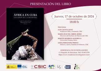 Presentación del libro: "África en Cuba. Legados de la diáspora”, de Leida Fernández Prieto y Marial Iglesias Utset (eds.) Presentación del libro: "África en Cuba. Legados de la diáspora”, de Leida Fernández Prieto y Marial Iglesias Utset (eds.)