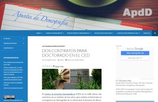 Apuntes de Demografía Apuntes de Demografía