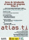 Cartel curso Curso de introducción al manejo del programa Atlas.ti