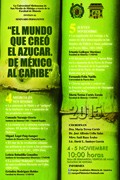 Cartel del seminario Seminario permanente: "El mundo que creó el azúcar. De México al Caribe"