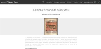 La biblia: historia de sus textos La biblia: historia de sus textos