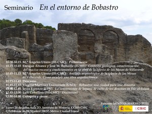 Cartel del seminario Seminario: "En el entorno de Bobastro"