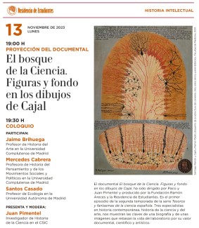 Proyección del documental "El bosque de la Ciencia. Figuras y fondo en los dibujos de Cajal"