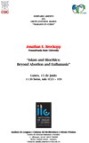 Cartel del seminario Seminario: «Islam and Bioethics: Beyond Abortion and Euthanasia»