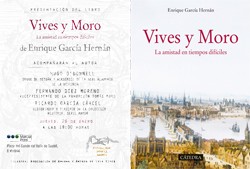 Cartel del evento Presentación del libro "Vives y Moro. La amistad en tiempos difíciles", de Enrique García Hernán