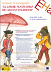 Cartel del seminario Seminario de Investigación "El Caribe: plataforma del mundo Atlántico"