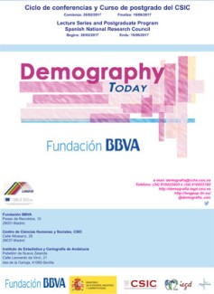 Ciclo de conferencias y curso de posgrado Programación del Ciclo de conferencias y curso de posgrado "Demography Today"