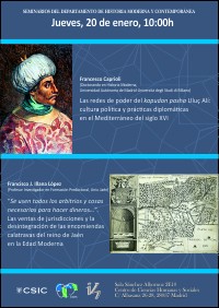 Cartel del seminario Seminario del Dpto. Historia Moderna y Contemporánea