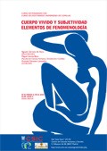 Cartel del curso Curso de Postgrado: "Cuerpo vivido y subjetividad. Elementos de fenomenología"