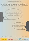Cartel del seminario Charlas sobre fonética 2014: "Los rasgos distintivos: teoría y modelos"
