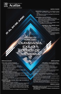 Cartel del seminario Seminario del Proyecto I-Link 0951: "Ciudadanía, exilio y deber de memoria"