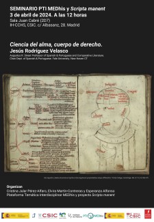 Seminario PTI MEDhis: "Ciencia del alma, cuerpo de derecho" Seminario PTI MEDhis: "Ciencia del alma, cuerpo de derecho"