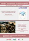 Seminario Internacional de Jóvenes Investigadores (SIJI) Cartel del seminario