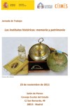 Cartel de la jornada Jornada "Institutos históricos: memoria y patrimonio"