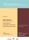 Cartel de la conferencia Conferencia: "La gran diferencia y sus pequeñas consecuencias… para las luchas de las mujeres"