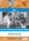 Semana de la Ciencia. Taller "Un viaje al interior de la cerámica" Semana de la Ciencia. Taller "Un viaje al interior de la cerámica"