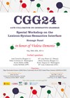 Cartel de las Conferencias 24th Colloquium on Generative Grammar, in honor of Violeta Demonte (CGG24)