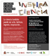 Cartel de la conferencia Inspiraciencia. IV Concurso de relatos de inspiración científica: "Cuando la ciencia inspira o cuando la literatura anticipa: De Galdós a la generación Nocilla"