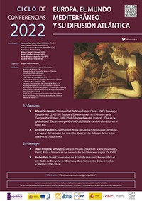 Cartel del ciclo de conferencias Ciclo de conferencias 2022 «Europa, el mundo mediterráneo y su difusión atlántica»