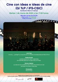 Seminario "Cine con ideas e ideas de cine" Cartel del seminario
